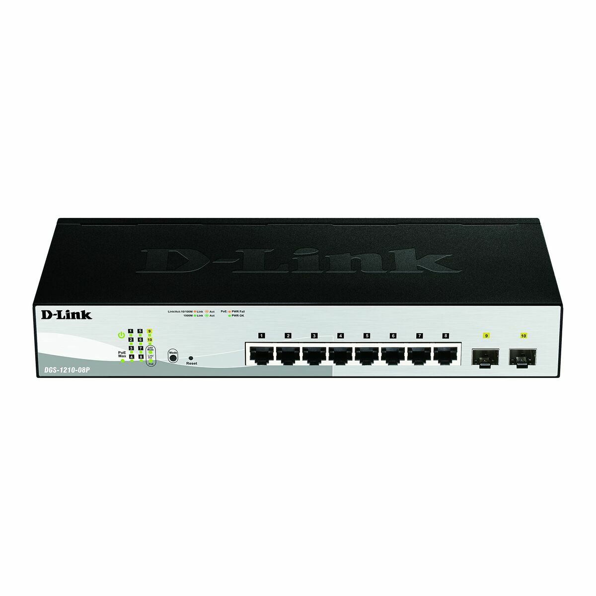 Komutatorius D-Link DGS-1210-08P/E Juoda